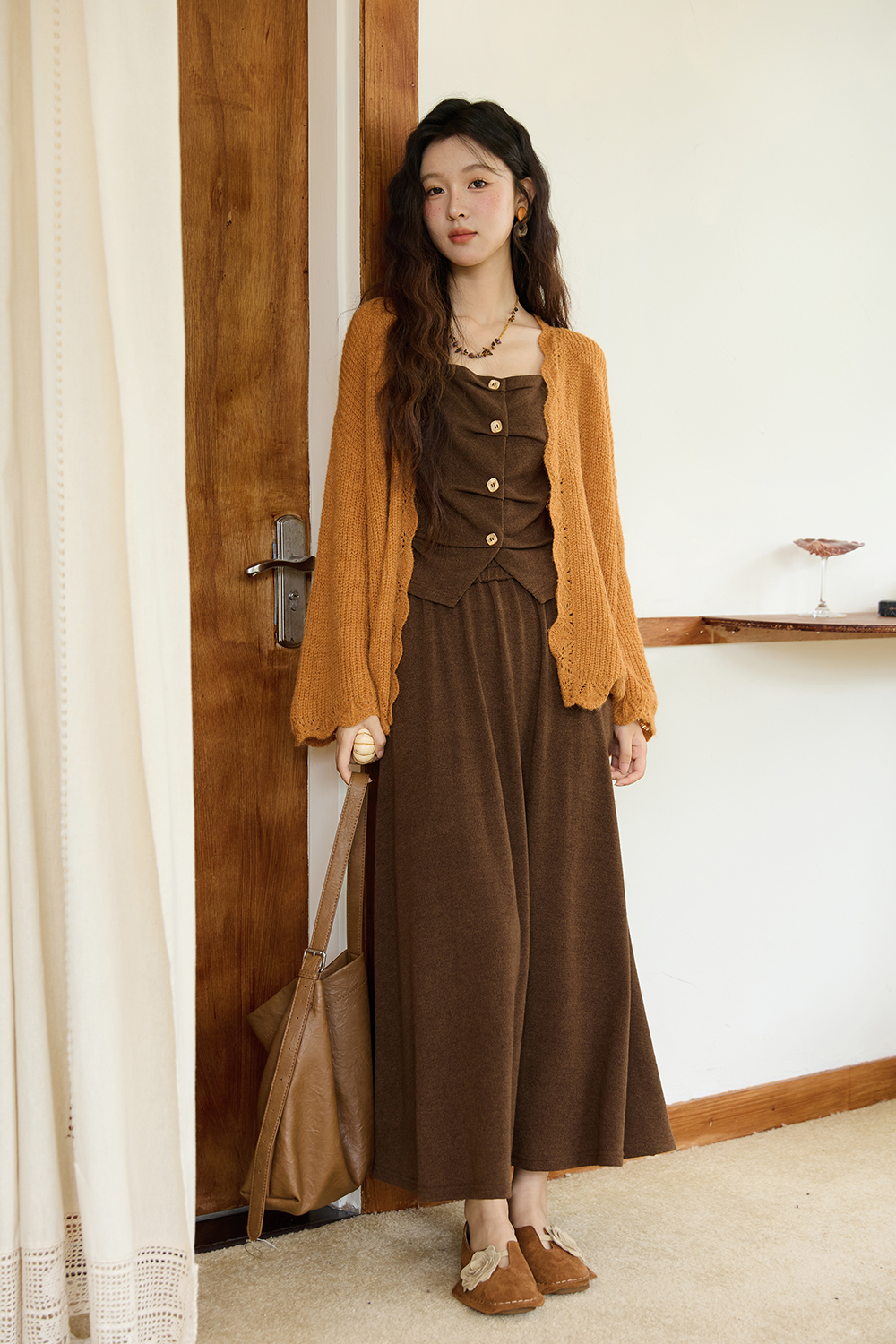 Spaghetti Strap Top and Skirt Set