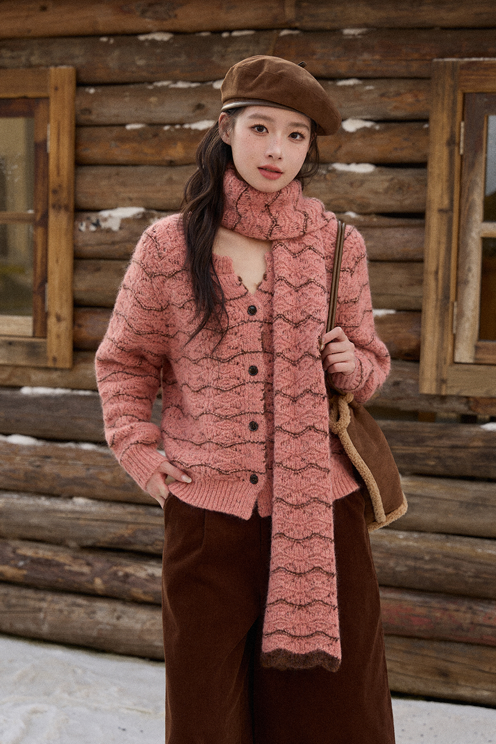 Knit Shirt+Scarf Sold separately
