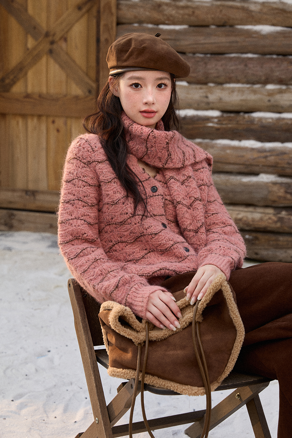 Knit Shirt+Scarf Sold separately