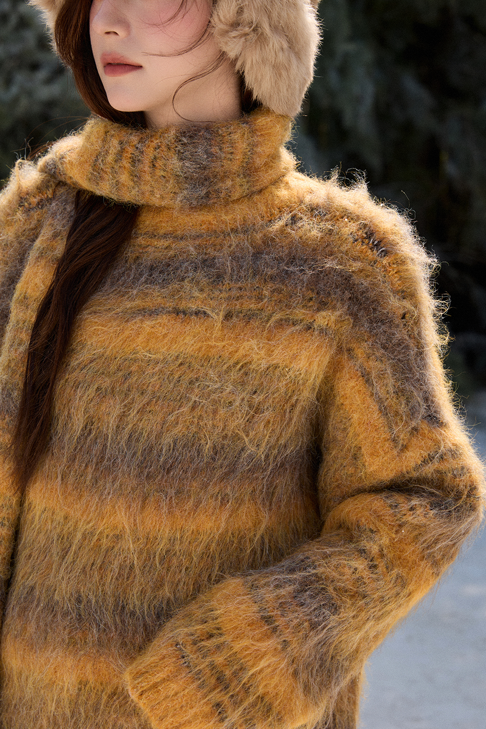 Knit Shirt+Scarf for Women