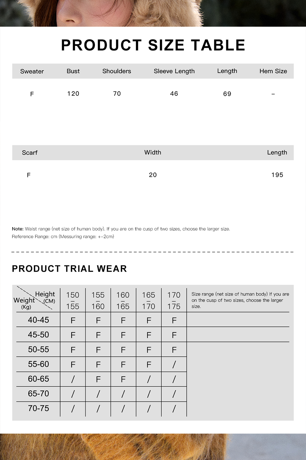 Knit Shirt+Scarf for Women