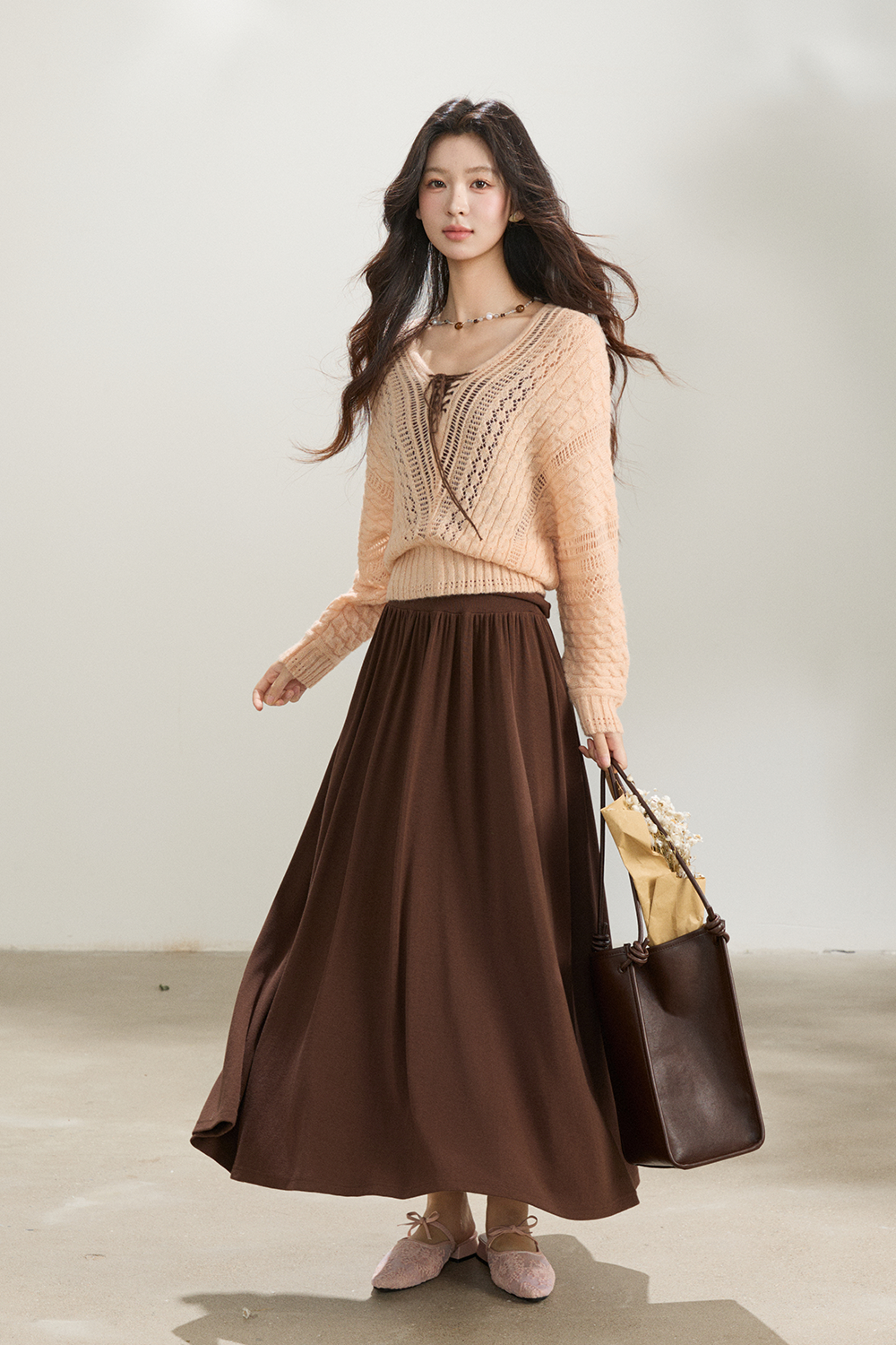 Knit Shirt and Skirt Set Sold Separately