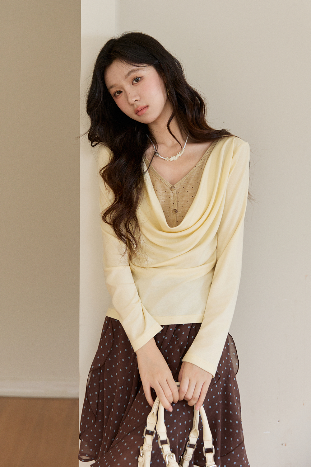 Knit Shirt+Tie for Women