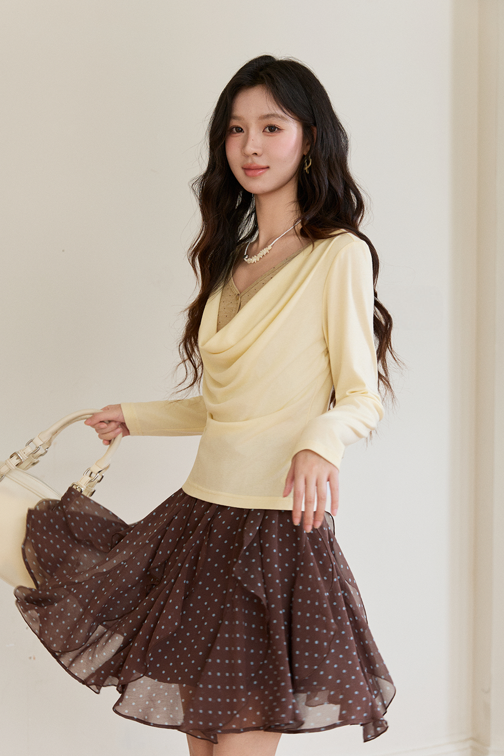 Knit Shirt+Tie for Women