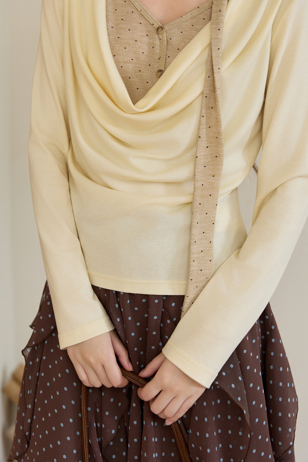 Knit Shirt+Tie for Women