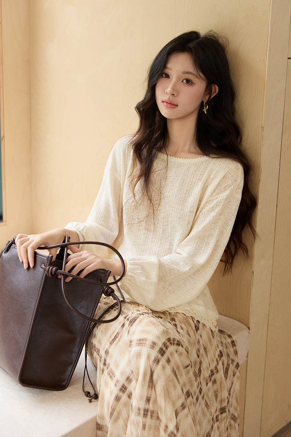 Knit Shirt+Belt for Women