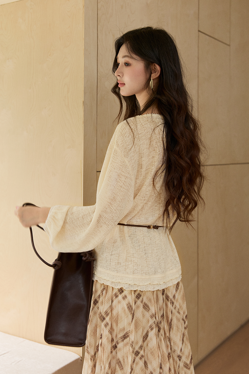 Knit Shirt+Belt for Women