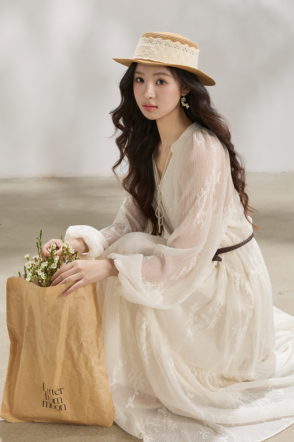 Maxi Dress+Belt for Women