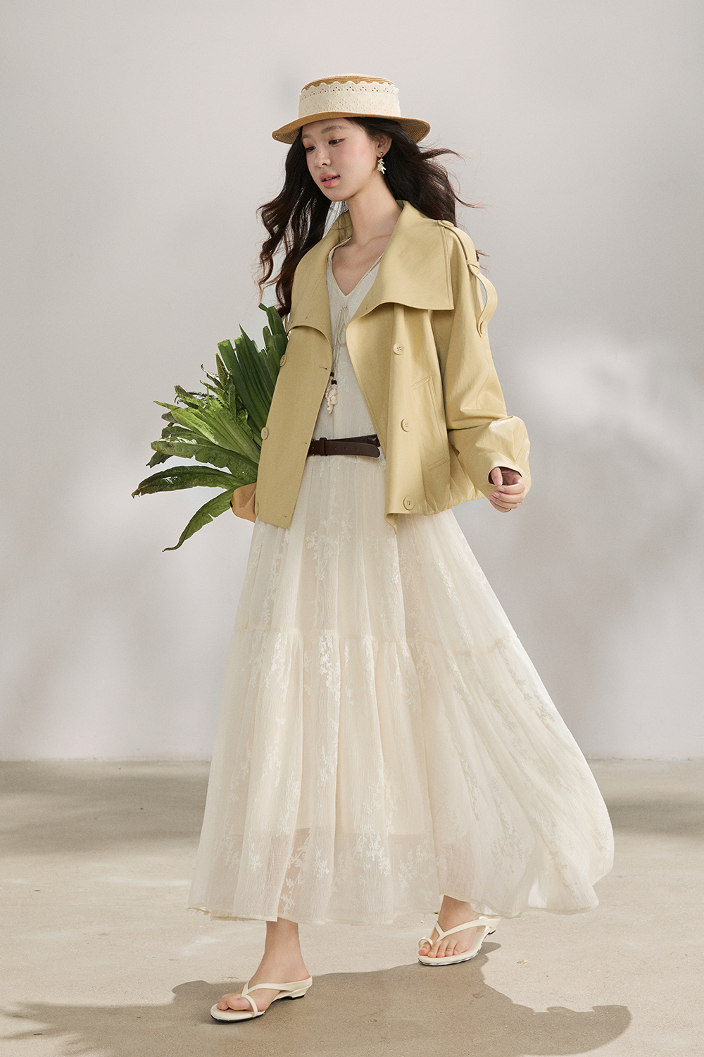 Maxi Dress+Belt for Women
