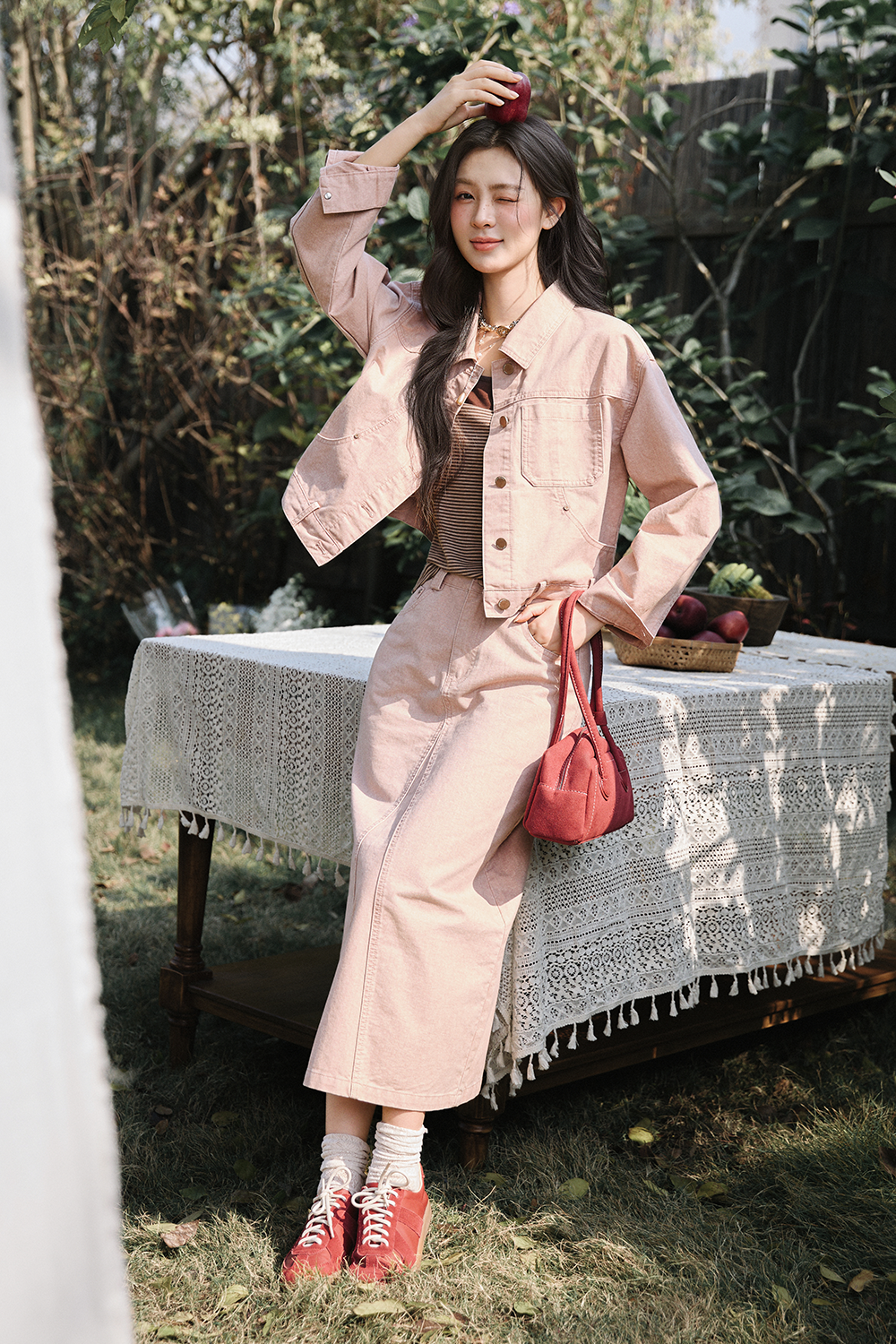 Camisole + Coat + Skirt Sold Separately