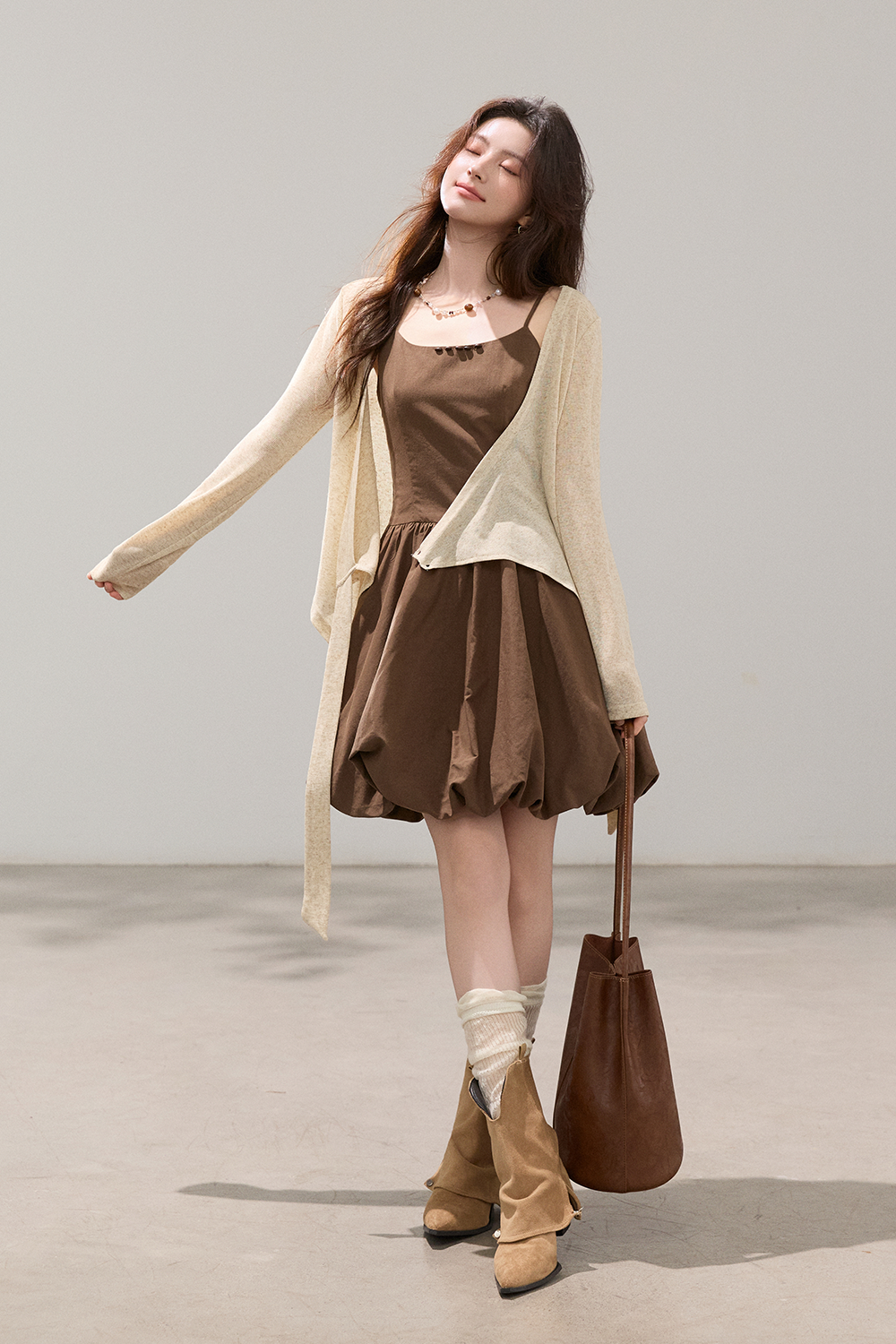 Dress and Cardigan Set