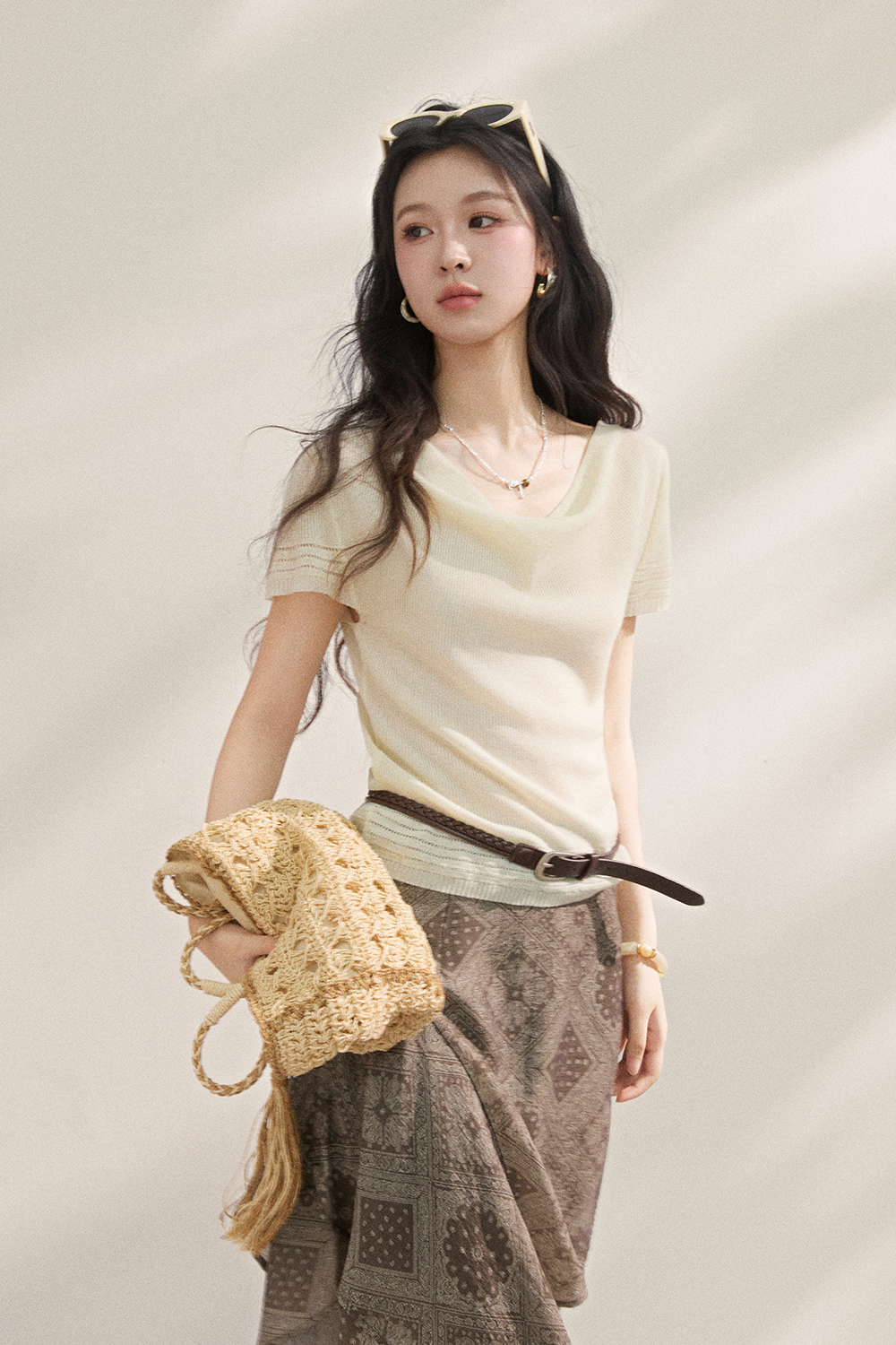 Knit T-shirt for Women