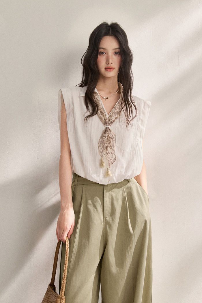 Shirts+Silk Scarf for Women