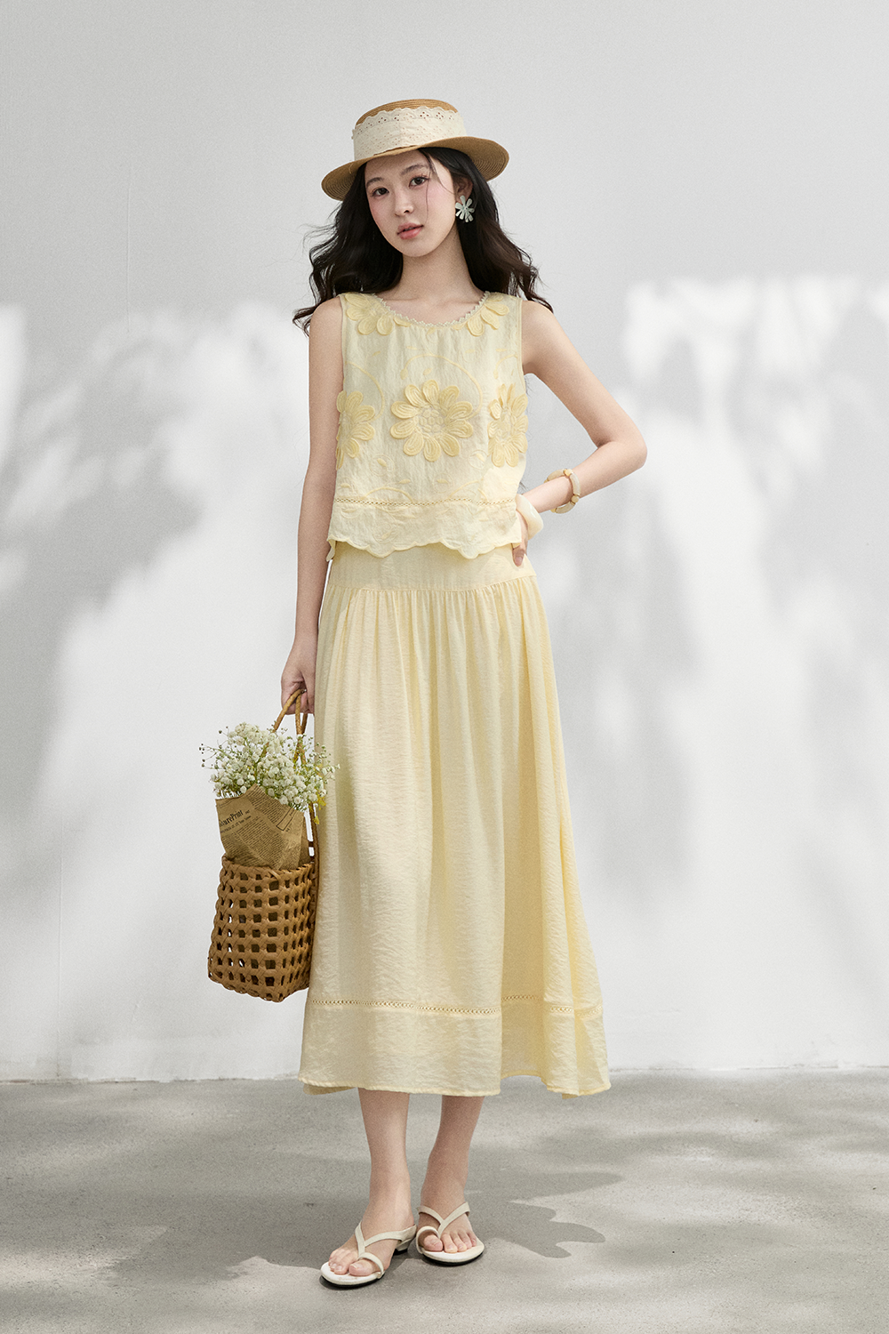 Blouse and Skirt Set