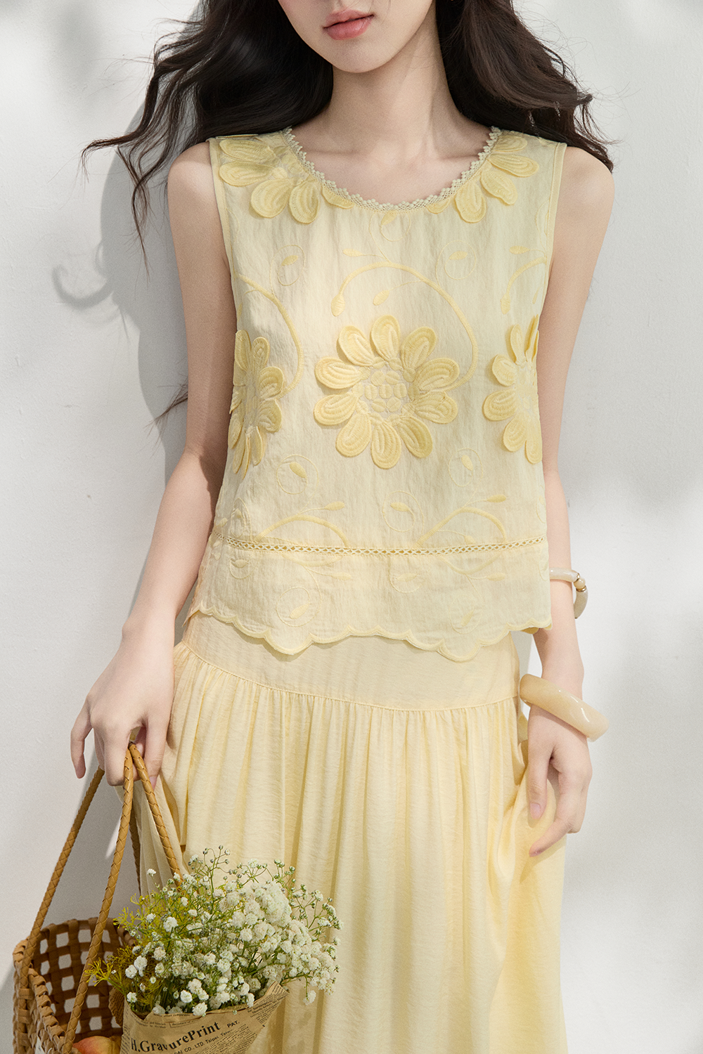 Blouse and Skirt Set
