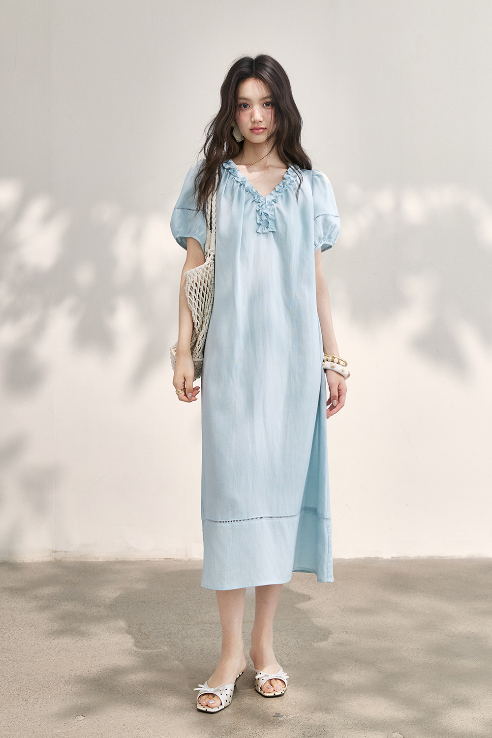 Maxi Dress+Belt for Women
