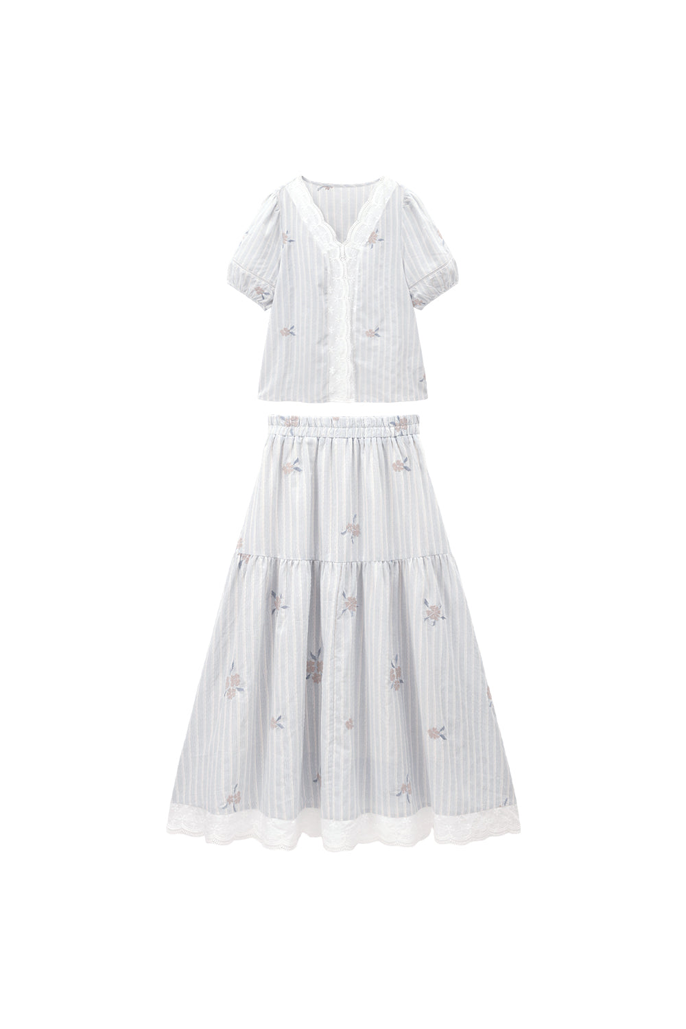 Blouse and Skirt Set