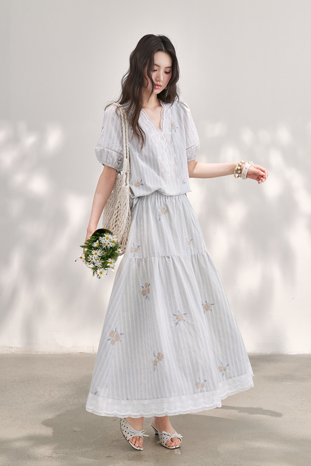 Blouse and Skirt Set