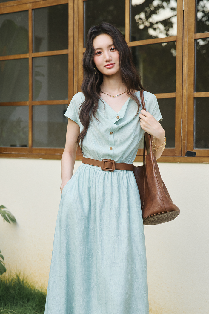 Maxi Dress for Women+Belt