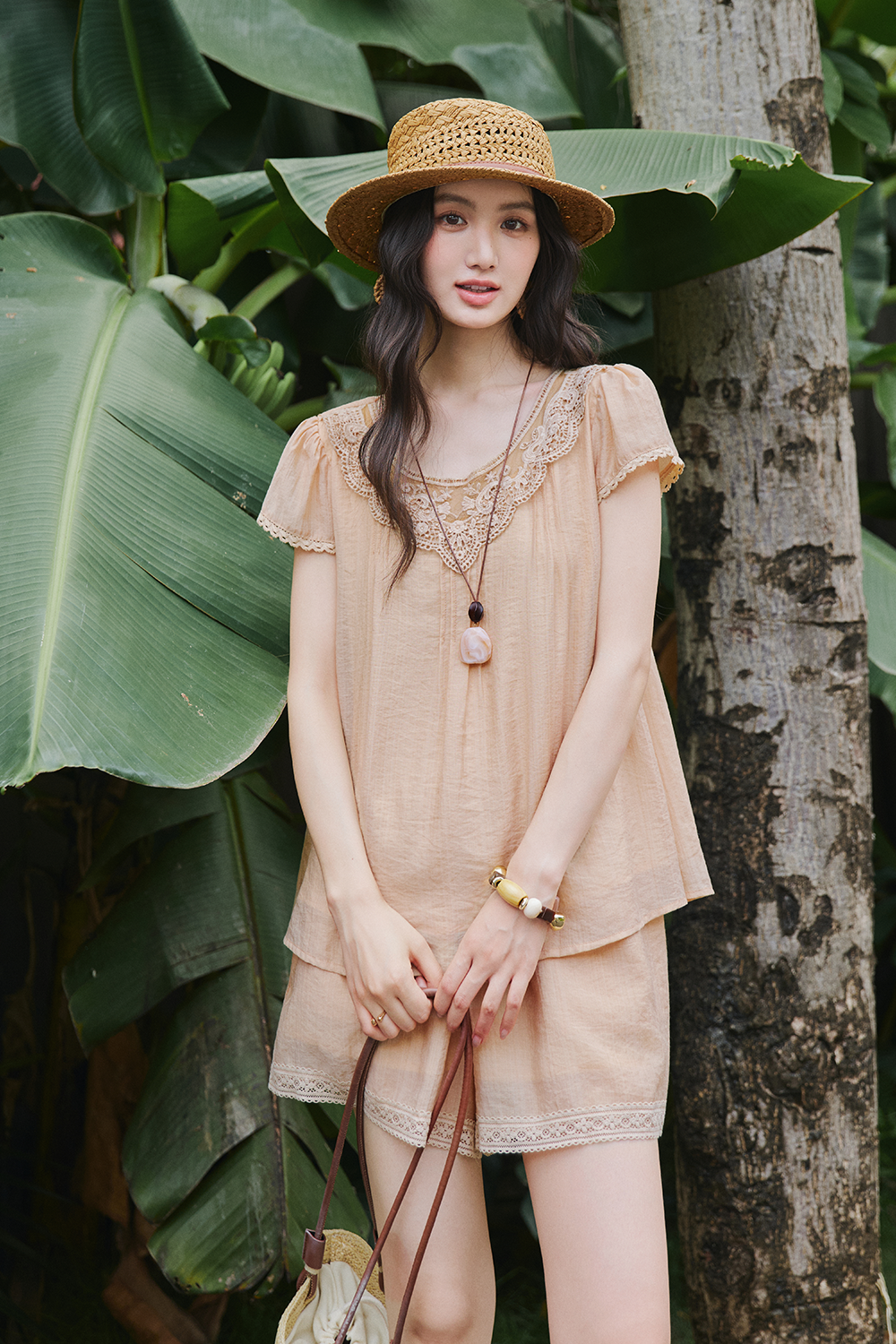 Blouse and Shorts Set