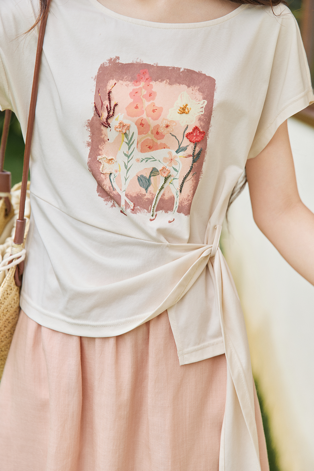 T-shirt and Skirt Set