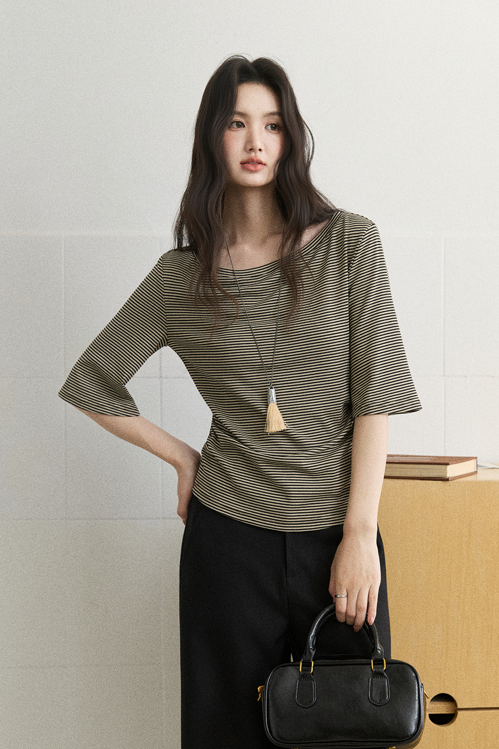 Mid-length Sleeve T-shirt for Women