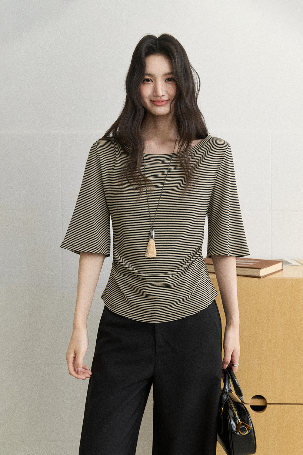 Mid-length Sleeve T-shirt for Women