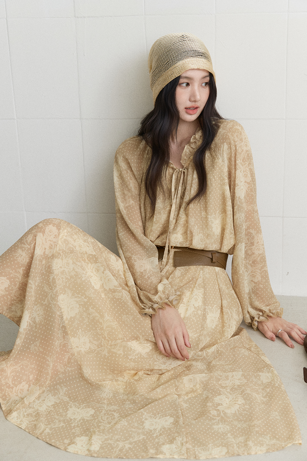 Maxi Dress+ Belt for Women