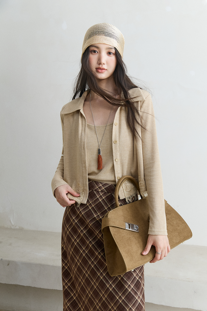 Knit Shirt+Camisole for Women