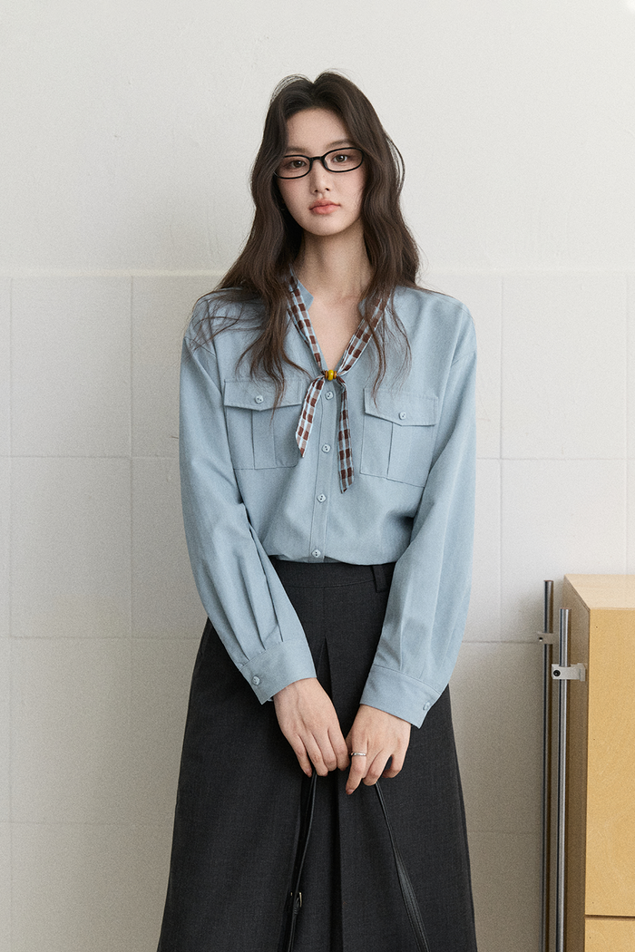 Shirts+Silk Scarf for Women