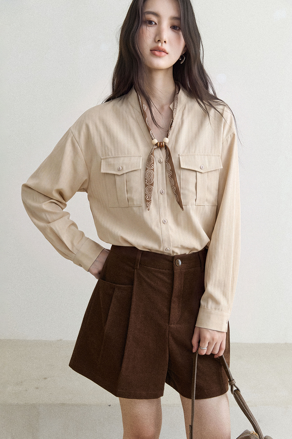 Shirts+Silk Scarf for Women