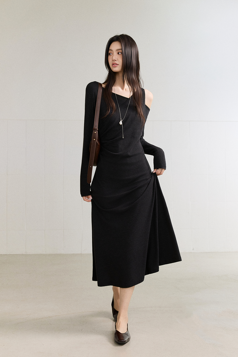 Maxi Dress+Necklace for Women