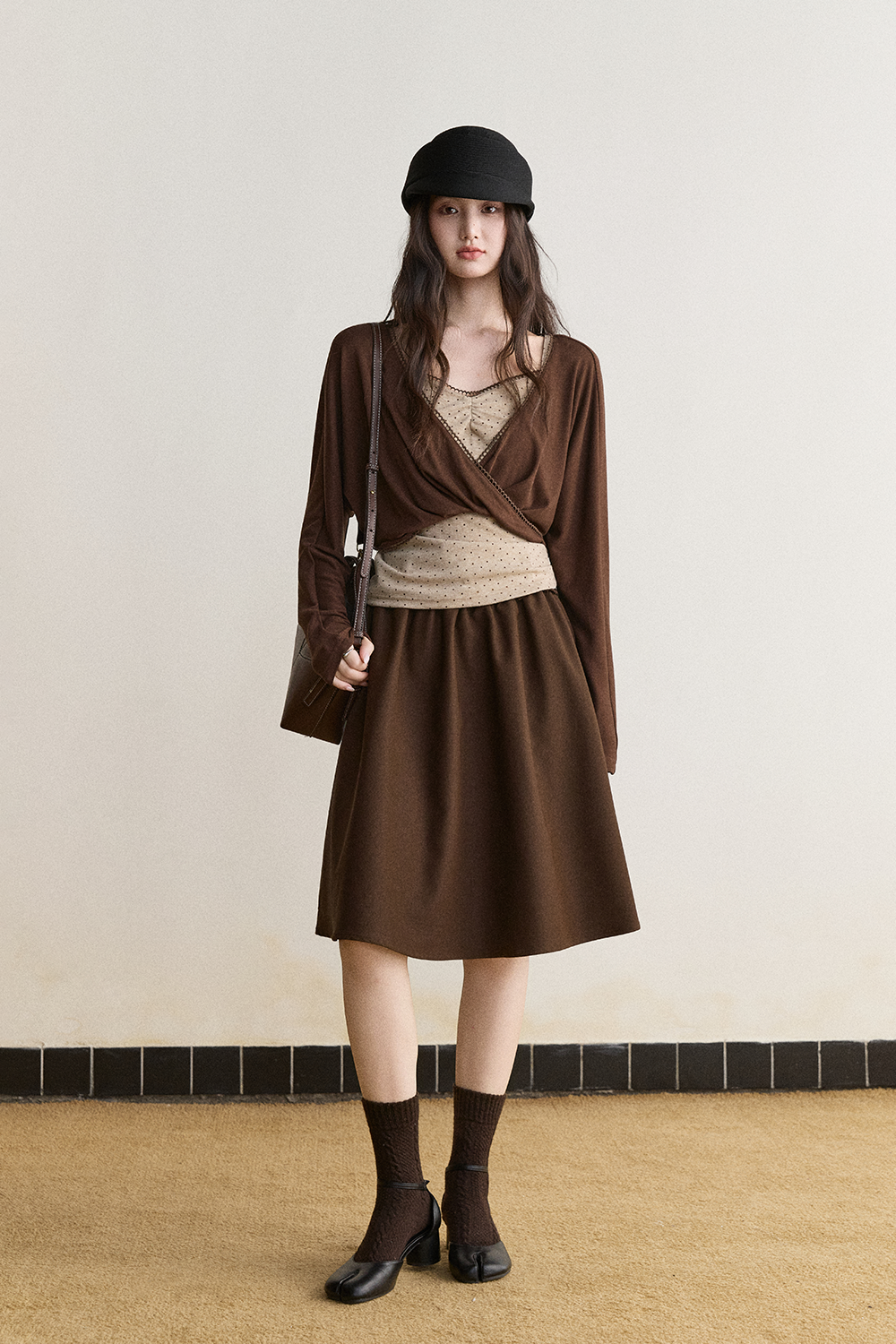 Knit Shirt+Camisole for Women