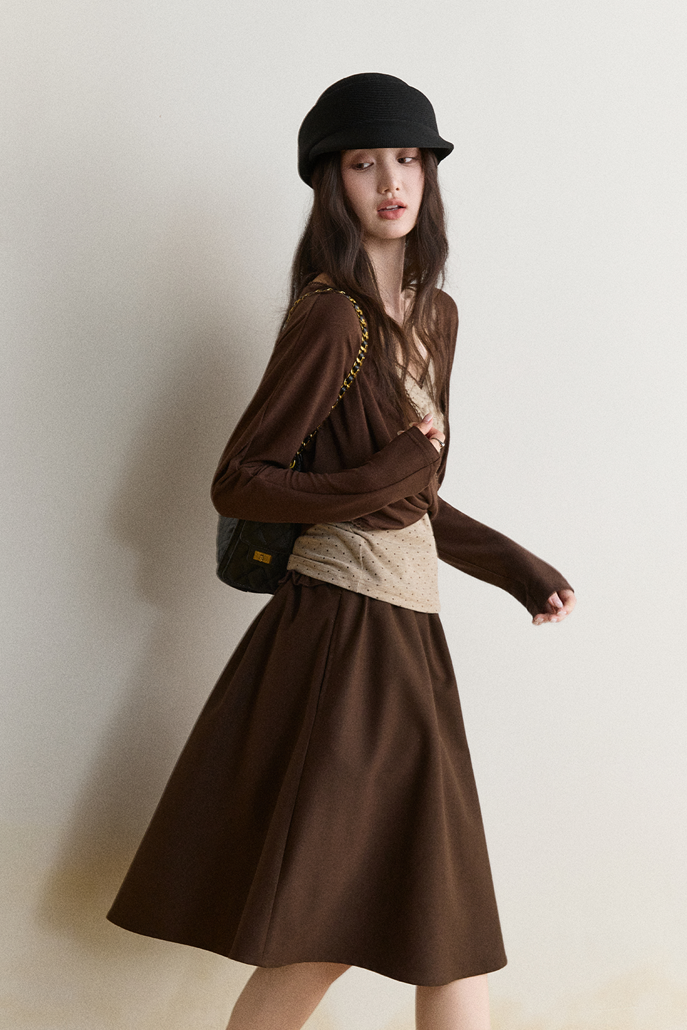 Knit Shirt+Camisole for Women