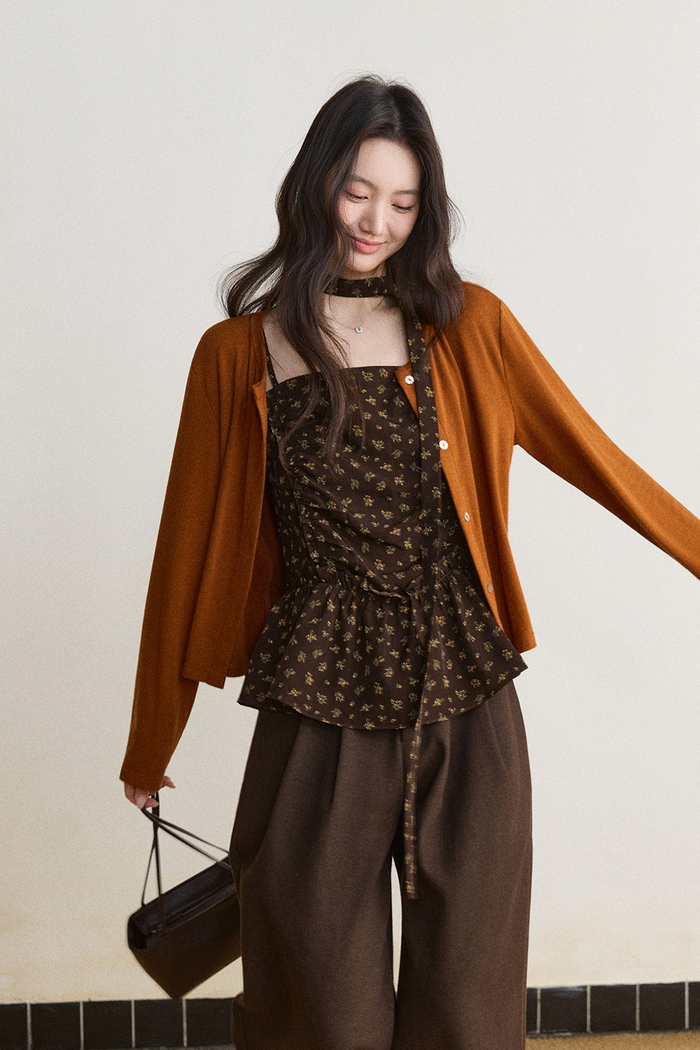 Knit Shirt+Camisole for Women