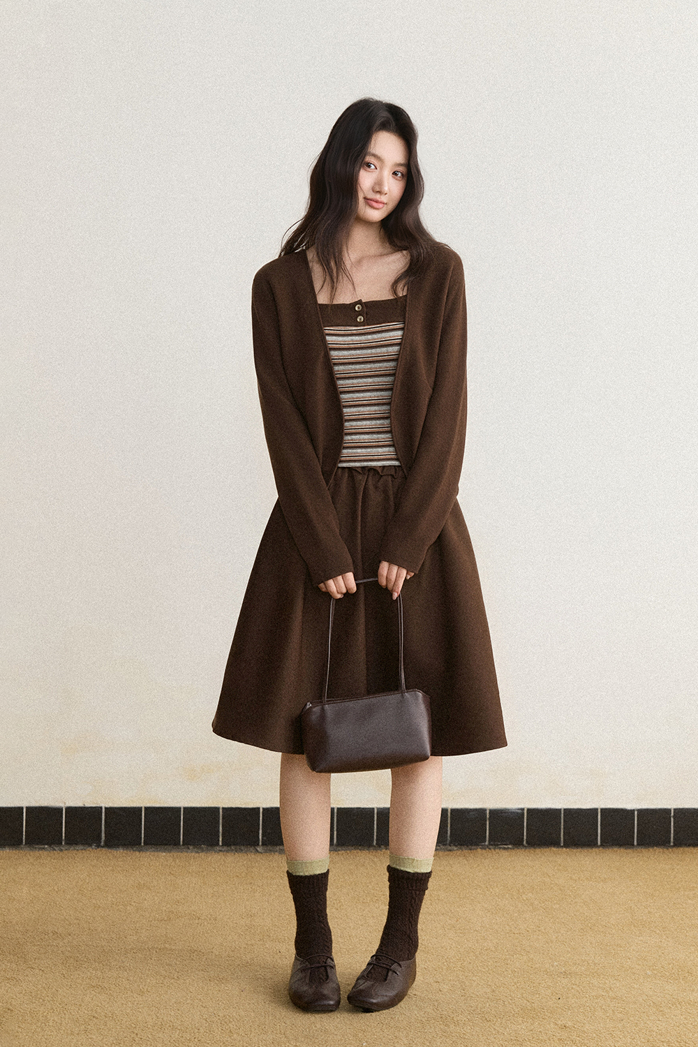 Knit Shirt+Camisole for Women