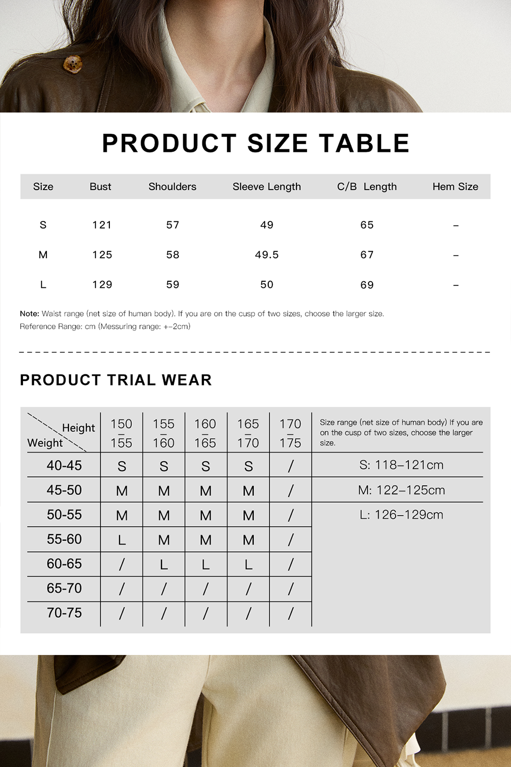 Trench Coat+Belt for Women