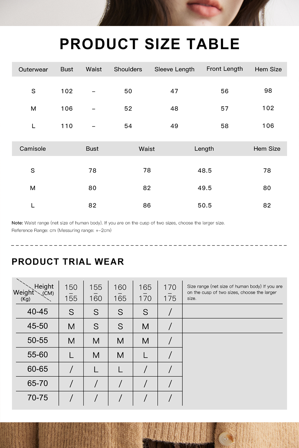 Cardigan + Camisole for Women