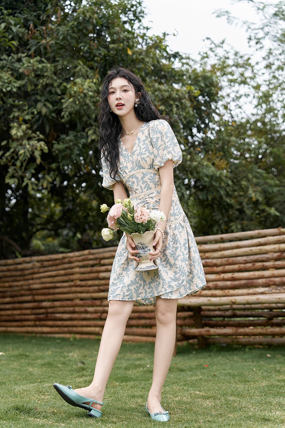 Women's Floral Midi Dress