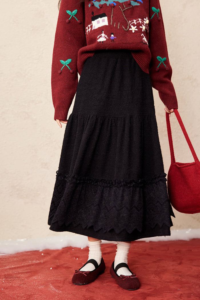 A Line Maxi Skirt for Women