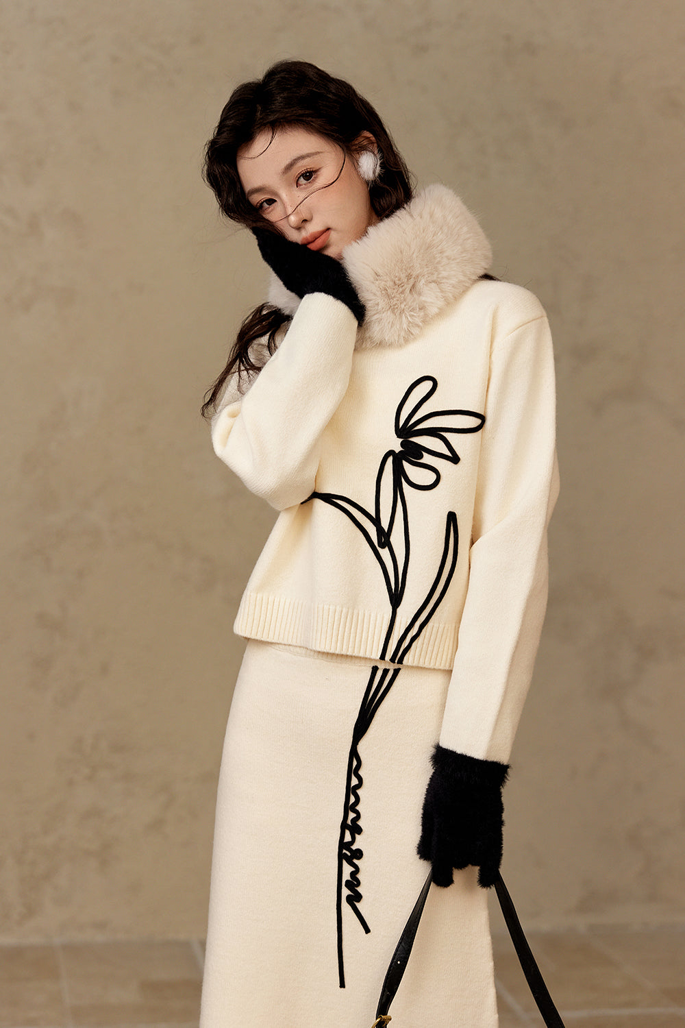 Coat and Skirt Suit Set