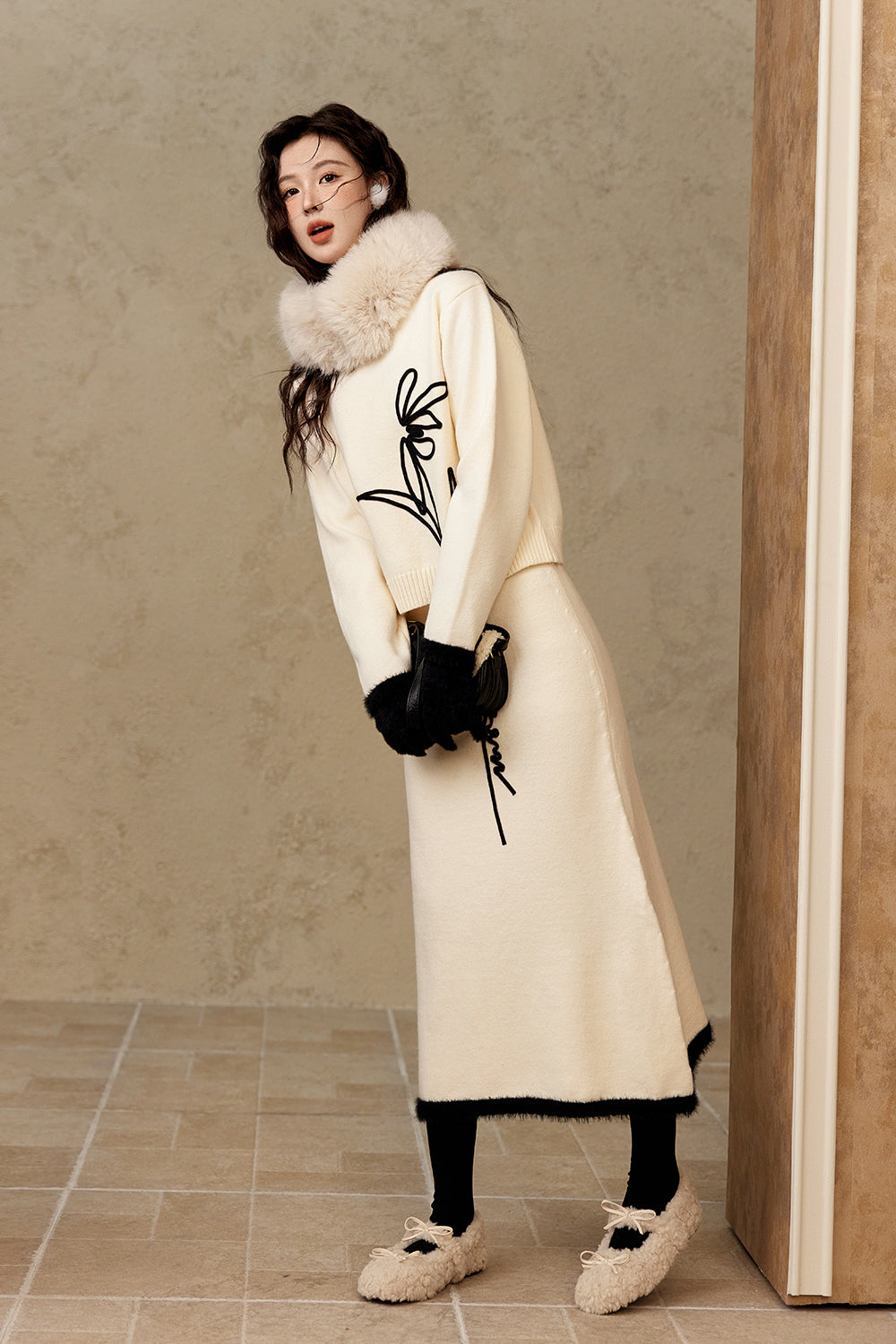 Coat and Skirt Suit Set