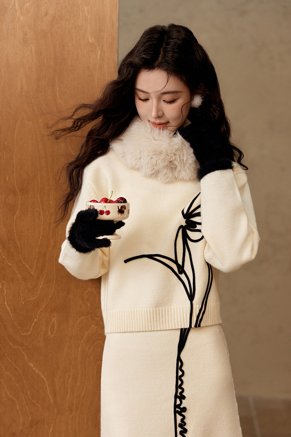 Coat and Skirt Suit Set