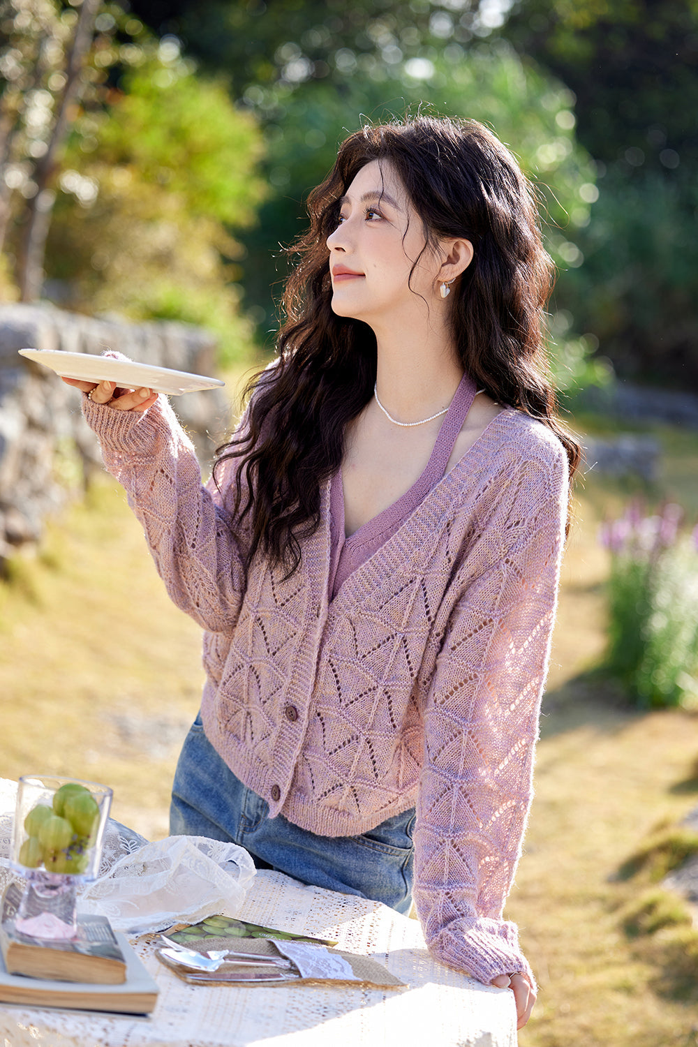 Spaghetti Strap Top and Cardigan Set Separately Sold