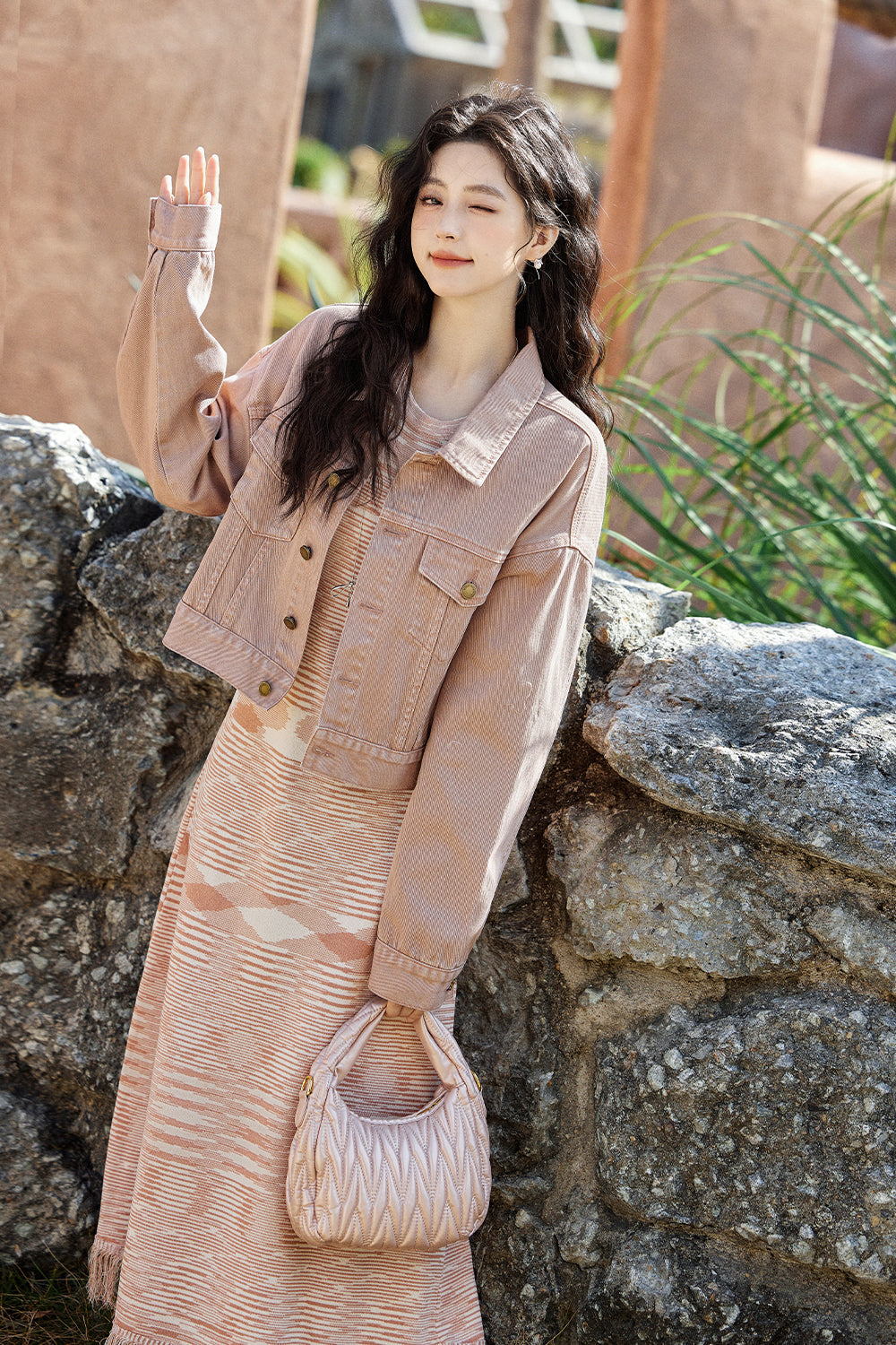 Spaghetti Strap Dress and Coat Set Separately Sold
