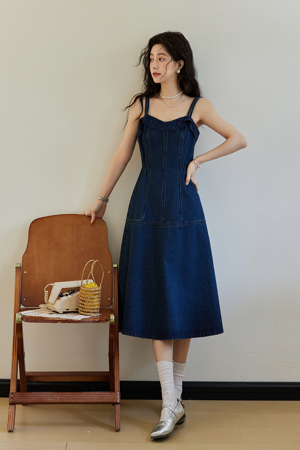 Spaghetti Strap Dress and Coat Set Separately Sold