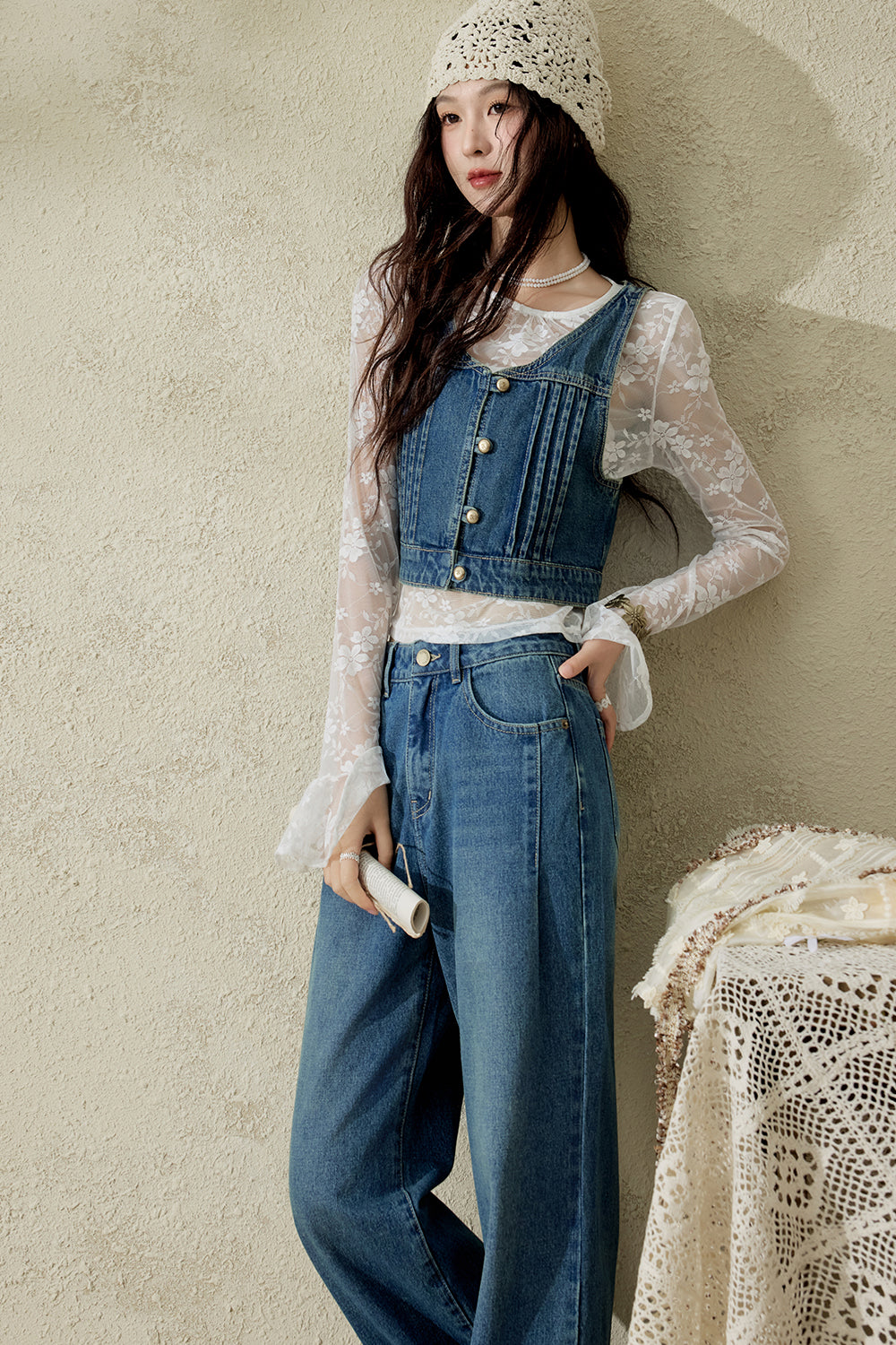 Vest and Jeans for Women Sold separately