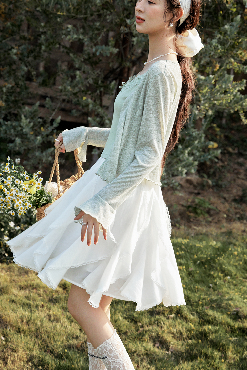 Knit Cardigan Suit for Women