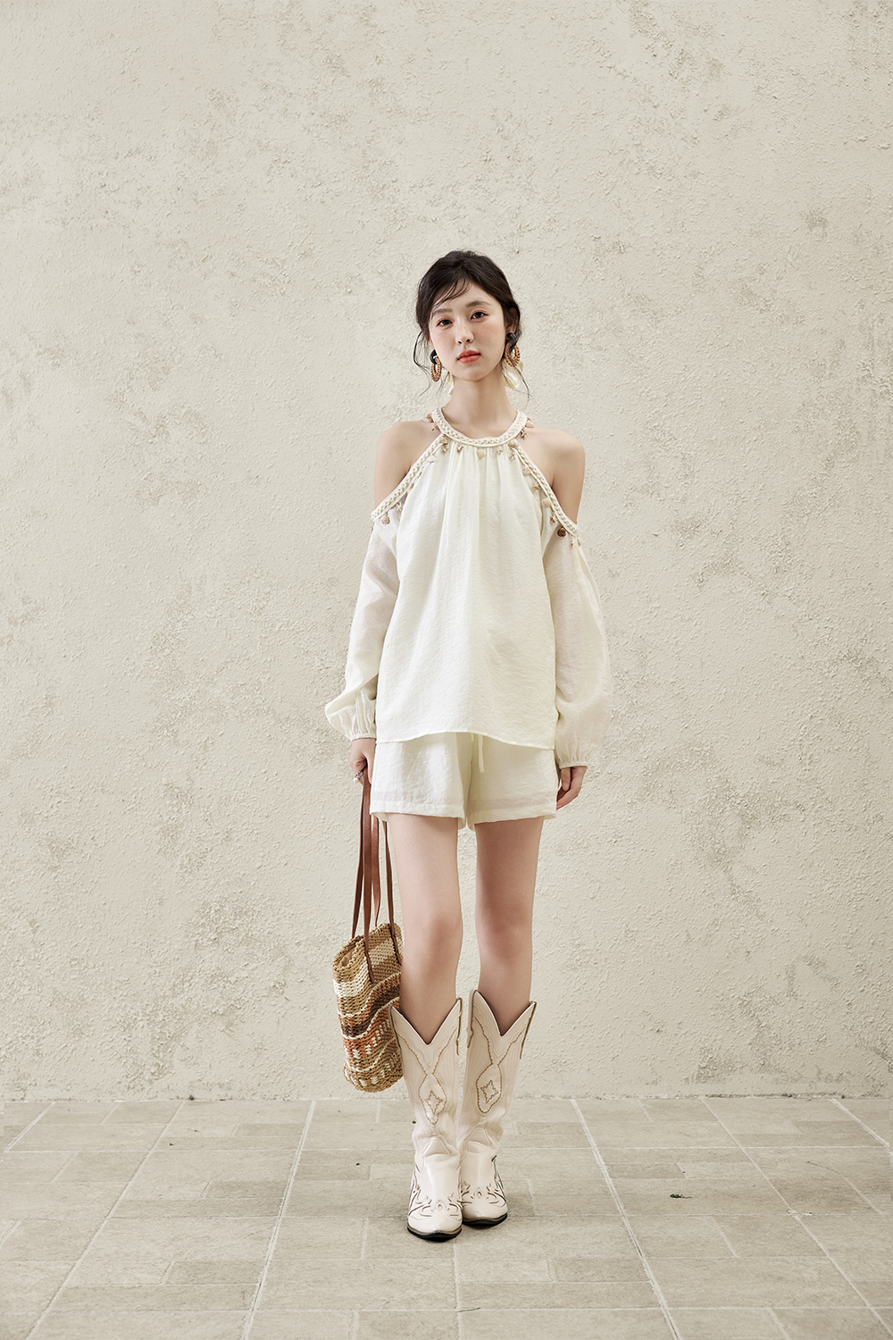 Blouse and Shorts Set