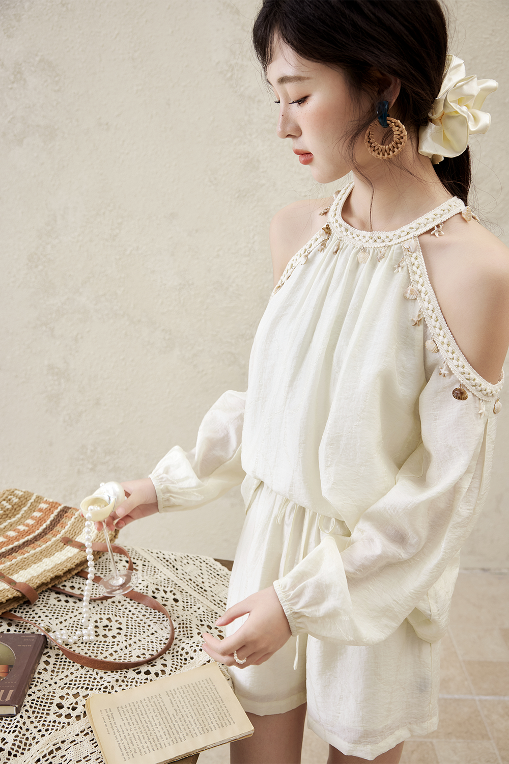 Blouse and Shorts Set